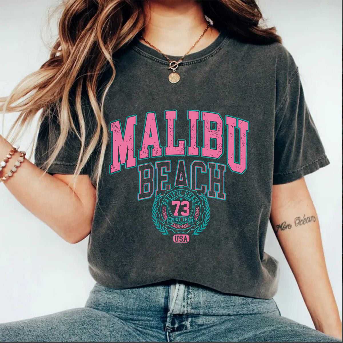 Make vintage T-shirts with printed designs