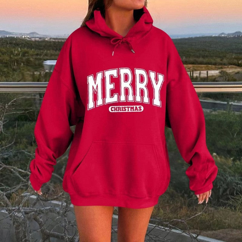 Women's Drop Shoulder Sleeve Hoodie  Hooded Pullover Casual  Wear