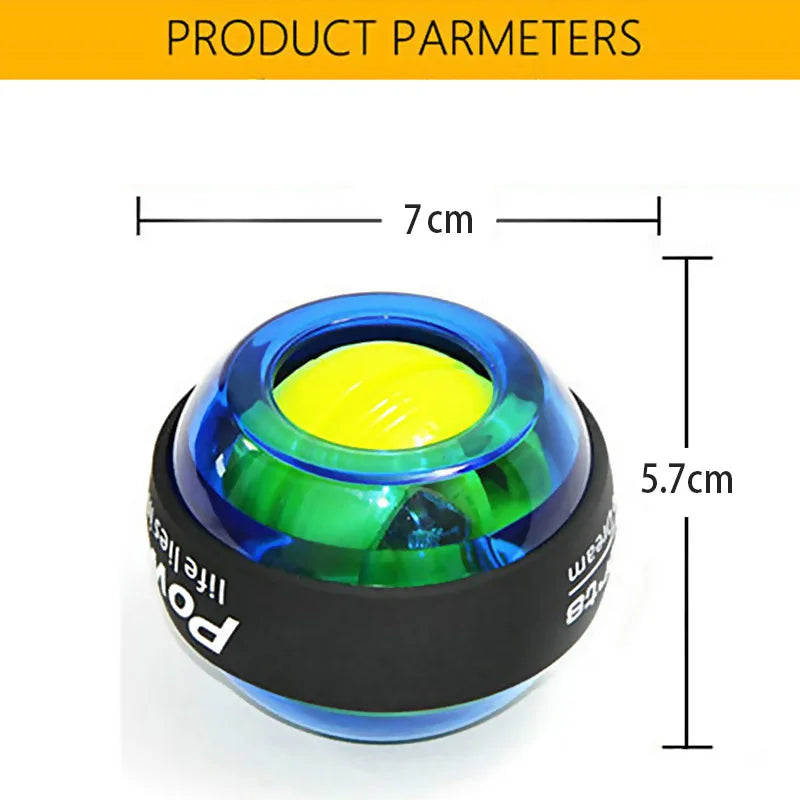 LED Wrist Ball Trainer Gyroscope Strengthener Gyro Power Ball Arm Exerciser Exercise Machine Gym powerball Fitness Equipment